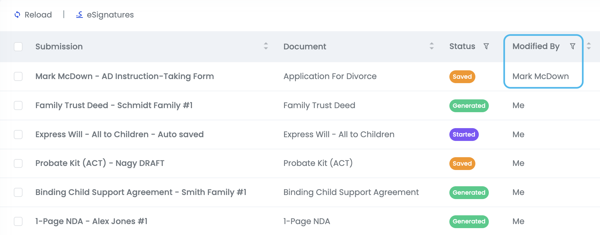 Resuming Submissions